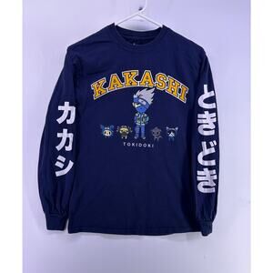 TOKIDOKI Naruto Size Small Long-sleeve Kakashi Blue T-Shirt